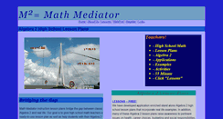 Desktop Screenshot of mathmediator.net